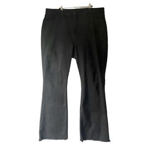 Old Navy Black High Rise Flare Cotton with Stretch Distressed Jeans sz. 18 T #GG